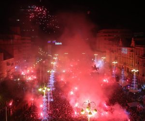 18.12.2022., Zagreb - Svecani docek hrvatske nogometne reprezentacije u Zagrebu nakon osvojenog treceg mjesta na Svjetskom prvenstvu u Katru. Photo: Luka Stanzl/PIXSELL