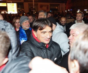 18.12.2022., Zagreb - Svecani docek hrvatske nogometne reprezentacije u Zagrebu nakon osvojenog treceg mjesta na Svjetskom prvenstvu u Katru. Reprezentativce je docekao i Andrej Plenkovic Photo: Marko Prpic/PIXSELL