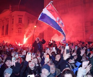 18.12.2022., Zagreb - Svecani docek hrvatske nogometne reprezentacije u Zagrebu nakon osvojenog treceg mjesta na Svjetkom prvenstvu u Katru. Photo: Marko Prpic/PIXSELL