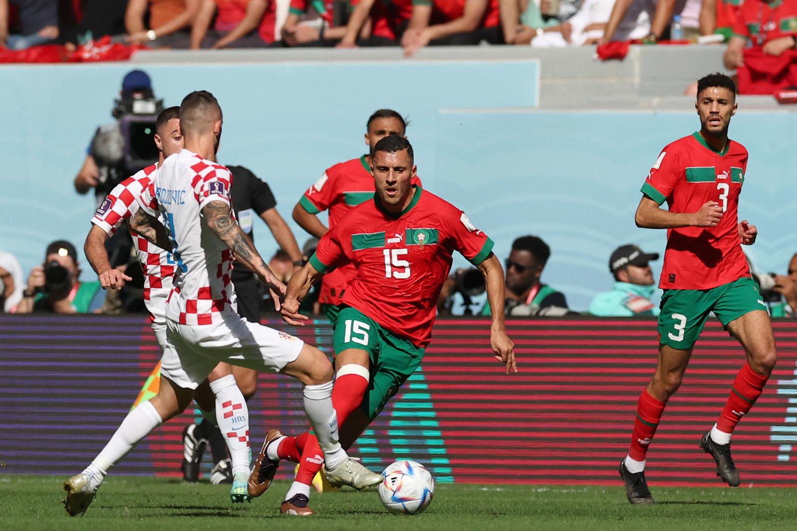 23.11.2022., stadion Al Bayt, Al Khor, Katar - FIFA Svjetsko prvenstvo, skupina F, 1. kolo, Maroko - Hrvatska. Selim Amallah Photo: Goran Stanzl/PIXSELL