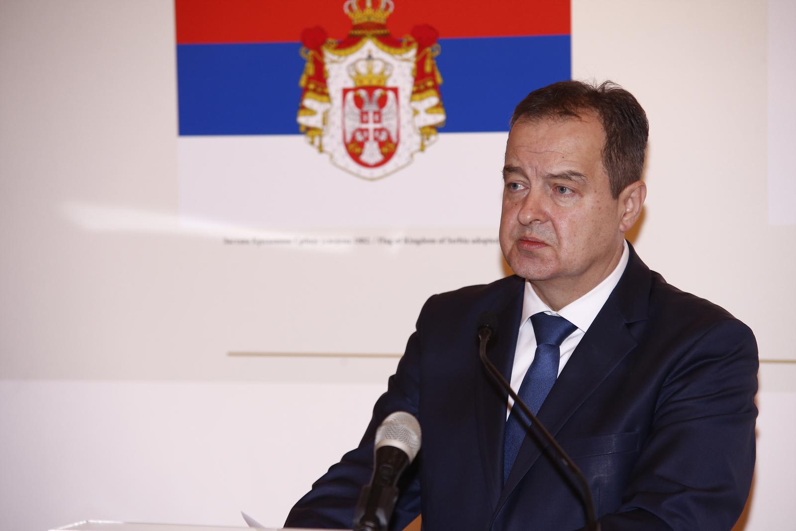 22, December, 2022, Belgrade - The 140th anniversary of the establishment of diplomatic relations between Serbia and Japan was marked in the State Archives of Serbia. Ivica Dacic. Photo: Amir Hamzagic/ATAImages

22, decembar, 2022, Beograd -140 godina uspostavljanja diplmatskih odnosa Srbije i Japana obelezeno je u Drzavnom arhivu Srbije.  Photo: Amir Hamzagic/ATAImages/PIXSELL