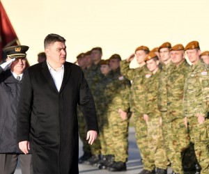 23.12.2022., Varazdin- Predsjednik Zoran Milanovic na obiljezavanju dana 2. oklopno-mehanizirane bojne Pume.

  Photo: Vjeran Zganec Rogulja/PIXSELL