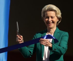 28.10.2022., Sarajevo, Bosna i Hercegovina - Predsjednica Evropske komisije Ursula von der Leyen otvorila je novu dionicu koridora 5C.
 Photo: Armin Durgut/PIXSELL