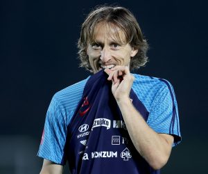 29.11.2022., Doha, Katar - Trening hrvatske nogometne reprezentacije na trening kampu Al Ersal 3 u Dohi na Svjetskom prvenstvu u Kataru. Luka Modric. Photo: Igor Kralj/PIXSELL