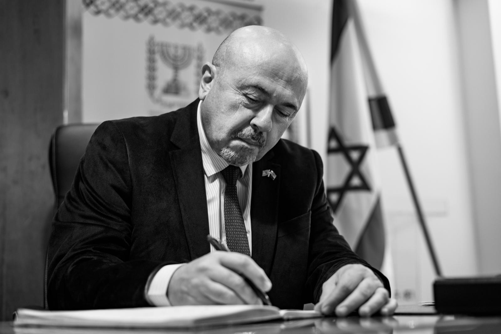 29.11.2022., Zagreb - Gary Koren, veleposlanik Izraela. 
 Photo: Tomislav Miletic/PIXSELL