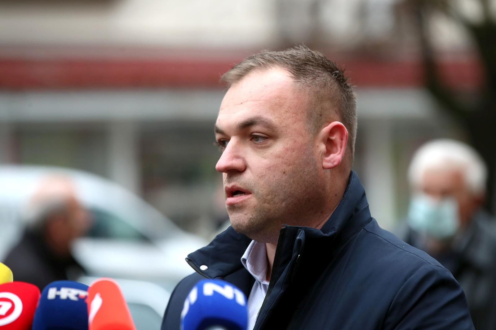 29.12.2021., Glina - Gradonacelnik Gline Ivan Jankovic dao je izjavu medjima. Photo: Igor Kralj/PIXSELL