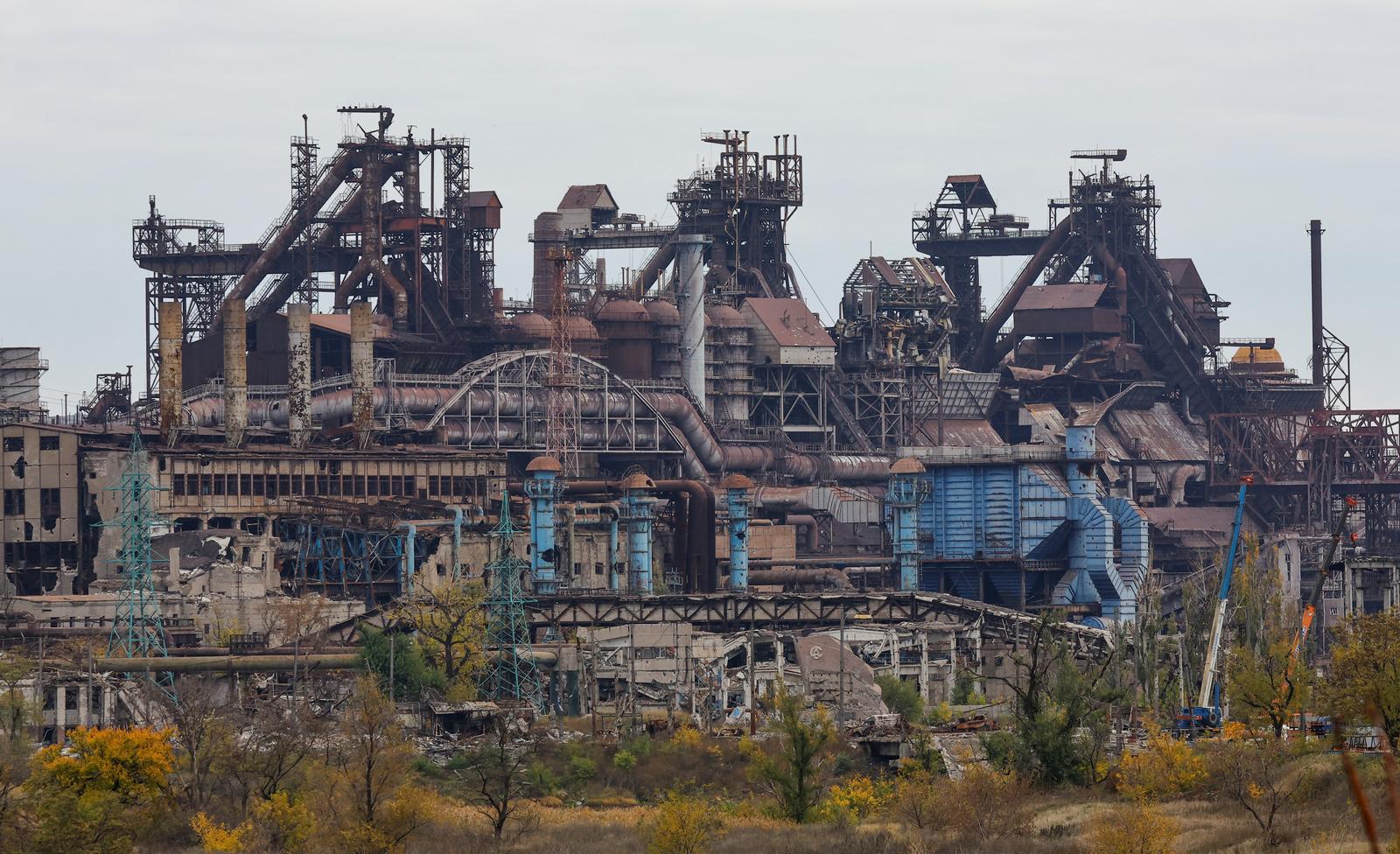 A view shows Azovstal steel mill destroyed in the course of Russia-Ukraine conflict in Mariupol, Russian-controlled Ukraine, October 29, 2022.  REUTERS/Alexander Ermochenko Photo: Alexander Ermochenko/REUTERS