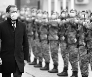 21.12.2020., Varazdin- Ministar obrane Mario Banozic prisustvovao obiljezavanju 28. obljetnice 2. mehanizirane bojne "Pume Gradijsko oklopno-mehanizirane brigade".rPhoto: Vjeran Zganec Rogulja/PIXSELL
