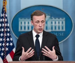 epa10362564 White House national security adviser Jake Sullivan, speaks during a news conference in the James S. Brady Press Briefing Room at the White House in Washington, DC, USA, on 12 December 2022.  EPA/Al Drago / POOL