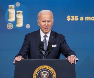 epa10401686 US President Joe Biden delivers remarks on the economy during a press conference held in the Eisenhower Executive Office Building on the White House campus in Washington, DC, USA, 12 January 2023. A second batch of classified documents was discovered in the garage of the president's residence in Delaware, the White House said on 12 January.  EPA/SHAWN THEW