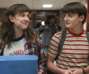 STRANGER THINGS. (L to R) Millie Bobby Brown as Eleven and Noah Schnapp as Will Byers in STRANGER THINGS. Cr. Courtesy of Netflix © 2022