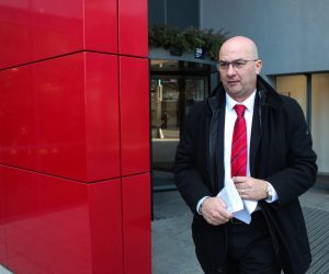02.01.2023., Zagreb - Drzavni tajnik u Ministarstvu gospodarstva i odrzivog razvoja Ivo Milatic dao je izjavu za medije povodom novih cijena goriva. Photo: Zeljko Hladika/PIXSELL