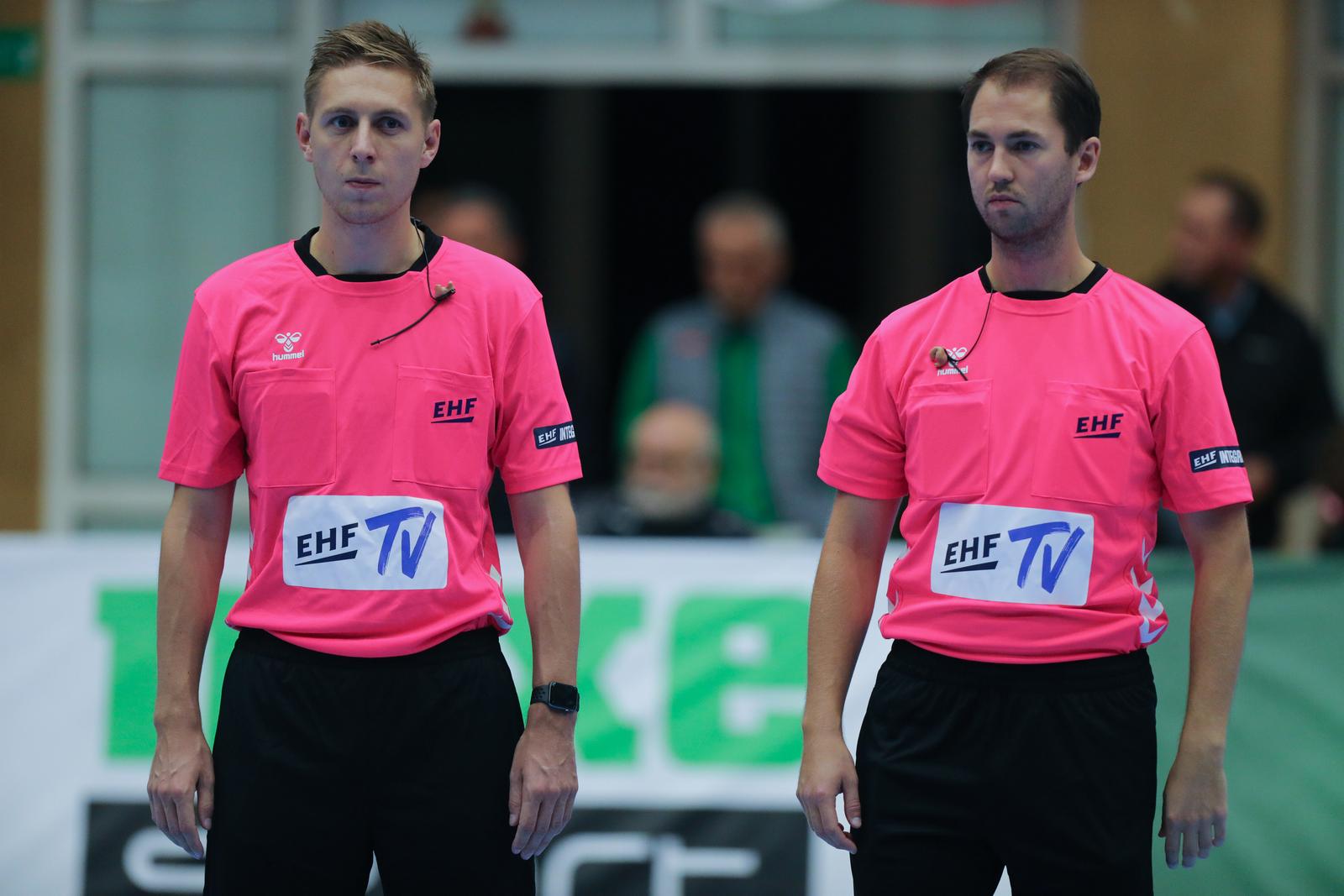 04.10.2022., Nasice - Uzvratna utakmica 2. pretkola EHF Europske lige, RK Nexe - KS Azoty-Pulawy SA. Suci Nichlas Nygaard, Nicklas Mark Pedersen Photo: Dubravka Petric/PIXSELL