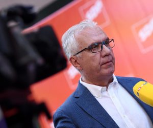05.07.2020., Zagreb - Docek izbornih rezultata u stozeru Restart koalicije u prostorijama SDP-a na Iblerovom trgu. Rajko Ostojic  Photo: Marko Lukunic/PIXSELL