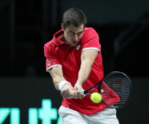 05.12.2021., Arena Madrid, Madrid, Spanjolska - Davis kup, finale, Hrvatska - Rusija. Borna Gojo Photo: Sanjin Strukic/PIXSELL