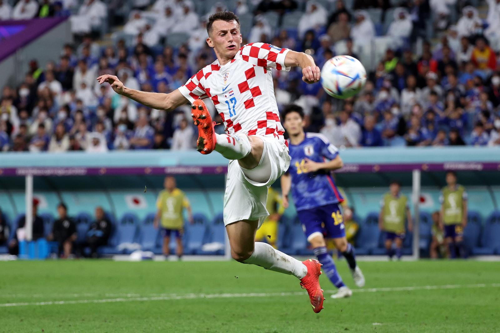 05.12.2022., stadion Al Janoub, Al Wakrah, Katar - FIFA Svjetsko prvenstvo, osmina finala, Japan - Hrvatska. Ante Budimir Photo: Igor Kralj/PIXSELL