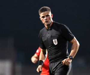 07.10.2022., stadion u Kranjcevicevoj ulici, Zagreb - SuperSport HNL, 12. kolo, NK Lokomotiva - HNK Sibenik. Sudac Patrik Kolaric.  Photo: Luka Stanzl/PIXSELL