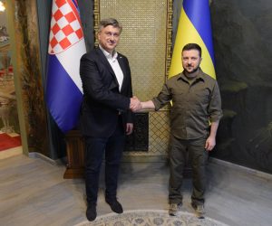 08.05.2022., Kijev, Ukrajina - Premijer Andrej Plenkovic posjetio Kijev gdje je odrzao sastanke s predsjednikom Ukrajine Volodimirom Zelenskim, predsjednikom Vlade Denisom Smyhalom i predsjednikom Vrhovne Rade Ruslanom Stefancukom. Photo: Vlada RH/PIXSELL