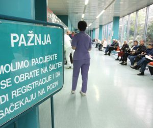 11.11.2008., Zagreb - Ilustracija na temu guzvi u bolnicama i dugog cekanja na pretrage. Klinicka bolnica Dubrava.r"nPhoto: Davor Puklavec/PIXSELL