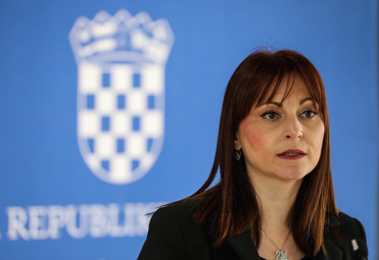 10.11.2022,Zagreb,NSK -  Redovna sjednica Vlade RH.Izjava ministrice Natase Tramisak nakon sjednice.  Photo: Jurica Galoic/PIXSELL