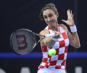 11.11.2022., Rijeka - Billie Jean King Cup, Hrvatska protiv Njemacke, teniski mec izmedu Petre Martic i Eve Lys.   Photo: Nel Pavletic/PIXSELL