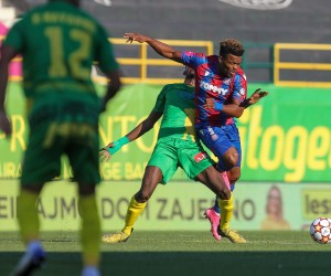 12.09.2021., stadion Aldo Drosina, Pula - Hrvatski Telekom Prva liga, 8. kolo. NK Istra 1961 - HNK Hajduk. Abdallahi Mahmoud, Samuel Eduokr"nr"nPhoto: Srecko Niketic/PIXSELL