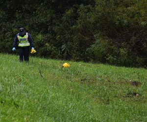 13.10.2020. Savski Bok - Prometna nesreca u mjestu Savski Bok pokraj  Nove Gradiske. Udar osobnog automobila u postanski moped. Vozac mopeda je na mjestu  preminuo.  Policija nastavlja s ocevidom prometne nesrece.rPhoto: Ivica Galovic/PIXSELL