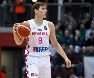 13.11.2022., KC Drazen Petrovic, Zagreb - Pretkvalifikacija za Europsko prvenstvo 2025., skupina E, Hrvatska - Poljska. Roko Prkacin Photo: Marko Lukunic/PIXSELL
