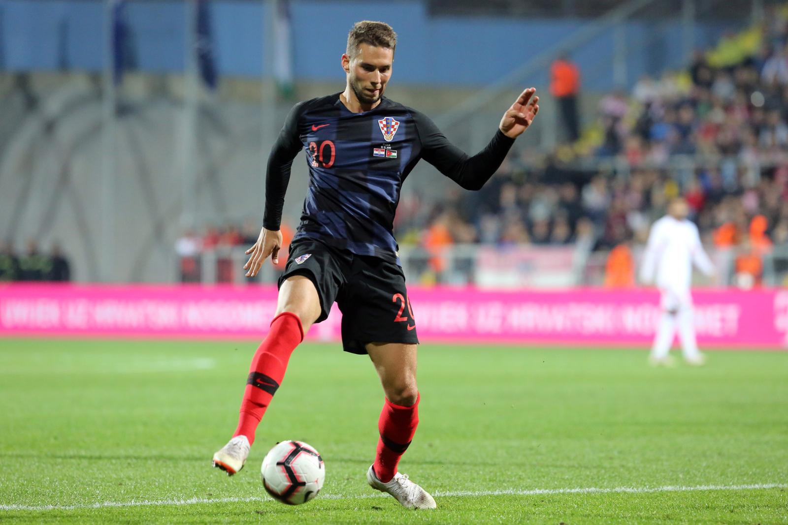 Rijeka: Susret Hrvatske i Jordana u prijateljskoj utakmici 15.10.2018., stadion HNK Rijeka, Rijeka - Prijateljska utakmica, Hrvatska - Jordan. Marko Pjaca Photo: Goran Kovacic/PIXSELL