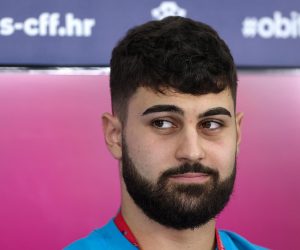 15.12.2022., Al Ersal 3, Doha, Katar - Konferencija za medije Hrvatske nogometne reprezentacije u trening kampu Al Ersal 3 u Dohi na SP u Kataru. Josko Gvardiol, Andrej Kramaric, Tomislav Pacak. 
 Photo: Goran Stanzl/PIXSELL