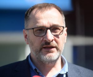 16.04.2020., Zagreb - Kresimir ANtolic dao je izjavu nakon zavrsetka sastanka i sporazumnog raskida ugovora s Nenadom Bjelicom. Photo: Marko Prpic/PIXSELL