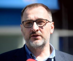 16.04.2020., Zagreb - Kresimir ANtolic dao je izjavu nakon zavrsetka sastanka i sporazumnog raskida ugovora s Nenadom Bjelicom. Photo: Marko Prpic/PIXSELL