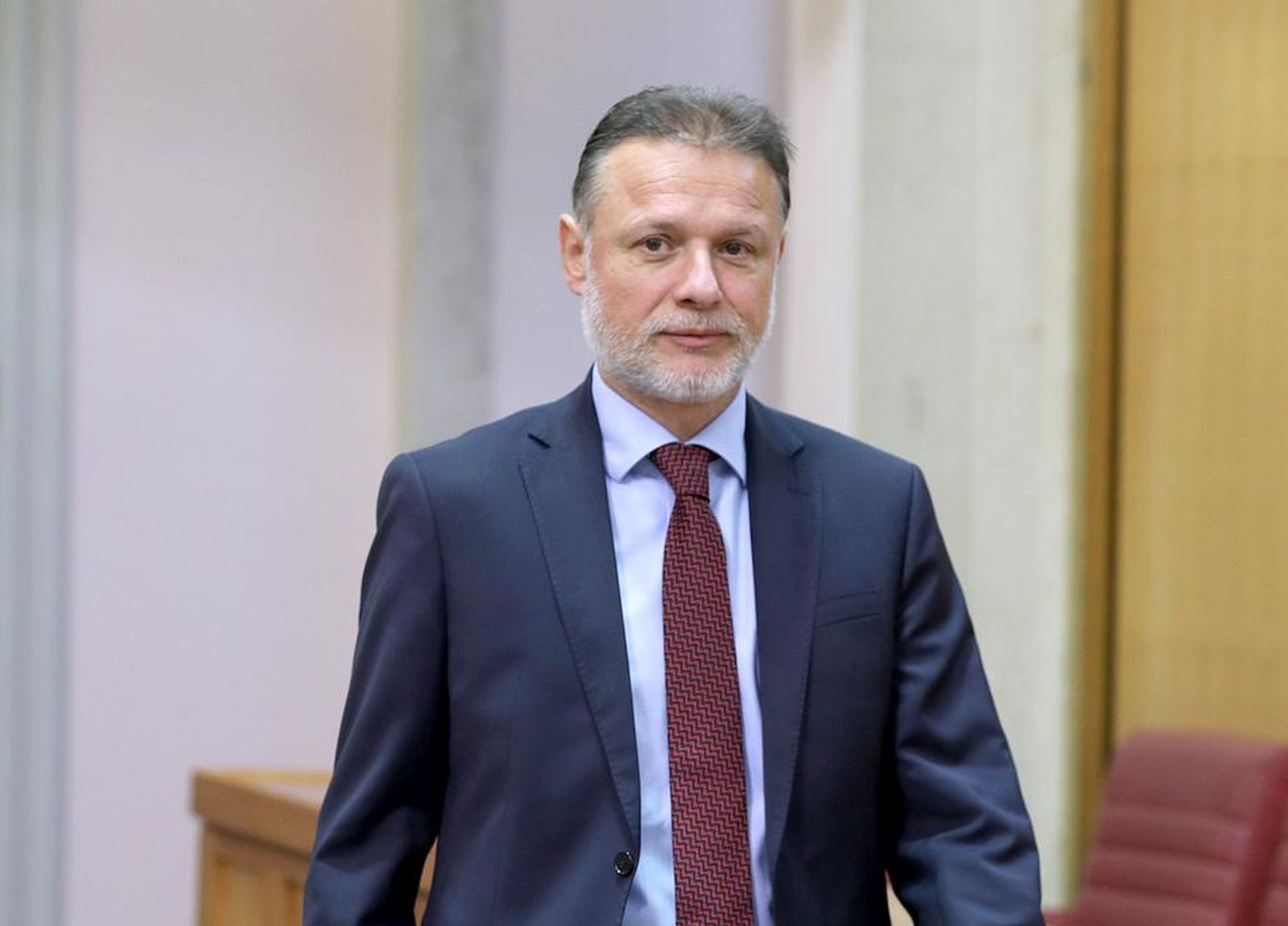 16.12.2022., Zagreb - Pocela je 14., izvanredna sjednica Hrvatskoga sabora na kojoj bi zastupnici trebali glasovati o tockama dnevnog reda raspravljenim na redovnoj sjednici. Jos uvijek nije poznato imaju li vladajuci potreban broj ruku za izglasavanje odluke o obuci ukrajinski vojnika u Hrvatskoj. Photo: Patrik Macek/PIXSELL