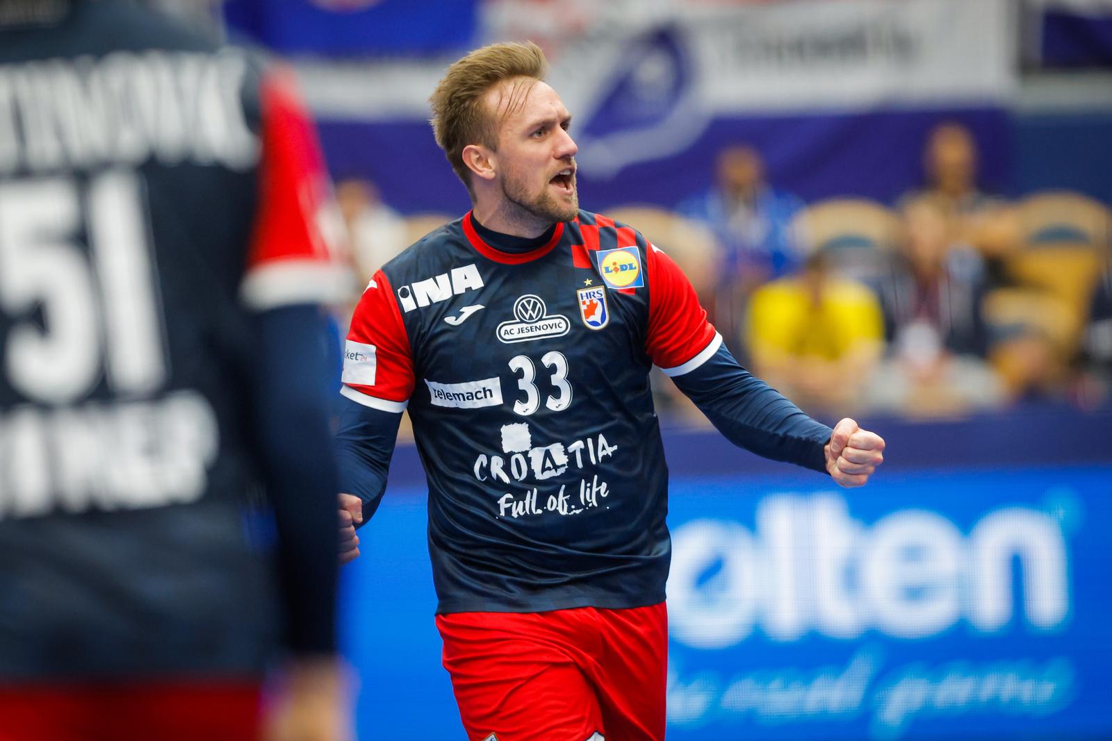 17.01.2023., Jonkoping, Svedska - Svjetsko rukometno prvenstvo, skupina G, Hrvatska - Maroko. Luka Cindric Photo: Pixsell/PIXSELL