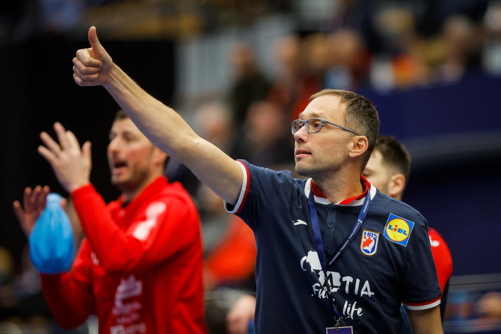 17.01.2023., Jonkoping, Svedska - Svjetsko rukometno prvenstvo, skupina G, Hrvatska - Maroko. Izbornik Hrvatske Hrvoje Horvat Photo: Pixsell/PIXSELL