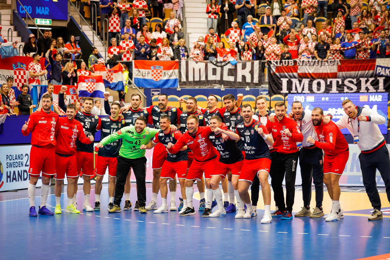 17.01.2023., Jonkoping, Svedska - Svjetsko rukometno prvenstvo, skupina G, Hrvatska - Maroko.  Photo: Pixsell/PIXSELL
