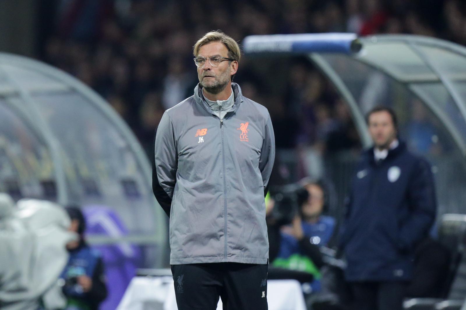 17.10.2017. stadion Ljudski vrt, Maribor, Slovenija - UEFA Liga prvaka, skupina E, 3. kolo, NK Maribor - Liverpool FC. Trener Liverpoola Jurgen Klopp. "nPhoto: Luka Stanzl/PIXSELL