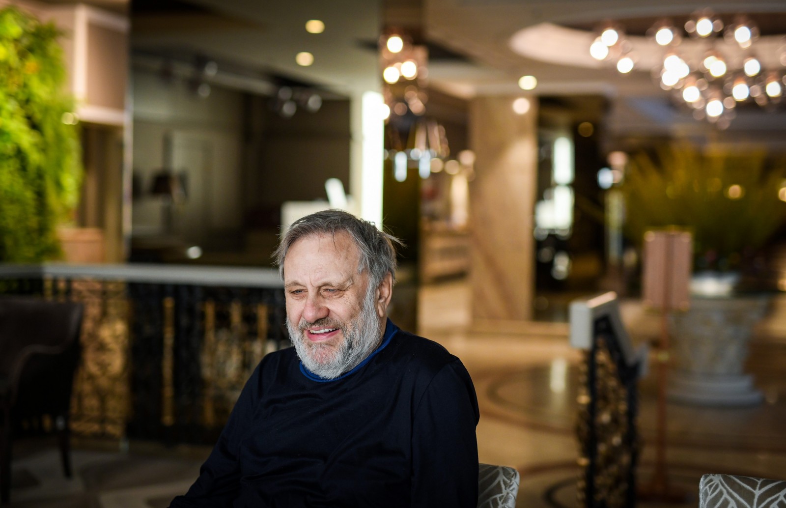 18.01.2022., Zagreb -  Slovenski filozof Slavoj Zizek. Photo: Josip Regovic/PIXSELL