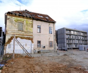 18.01.2023., Petrinja - U Petrinji se grade prve visestambene zgrade nakon potresa. Photo: Slaven Branislav Babic/PIXSELL
