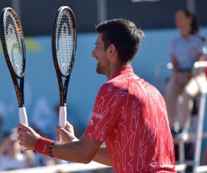 19.06.2020., Zadar - Egzibicijski mec izmedju parova Novak Djokovic, Olga Danilovic protiv Borne Corica i Anje Konjuh. rPhoto: Dino Stanin/PIXSELL