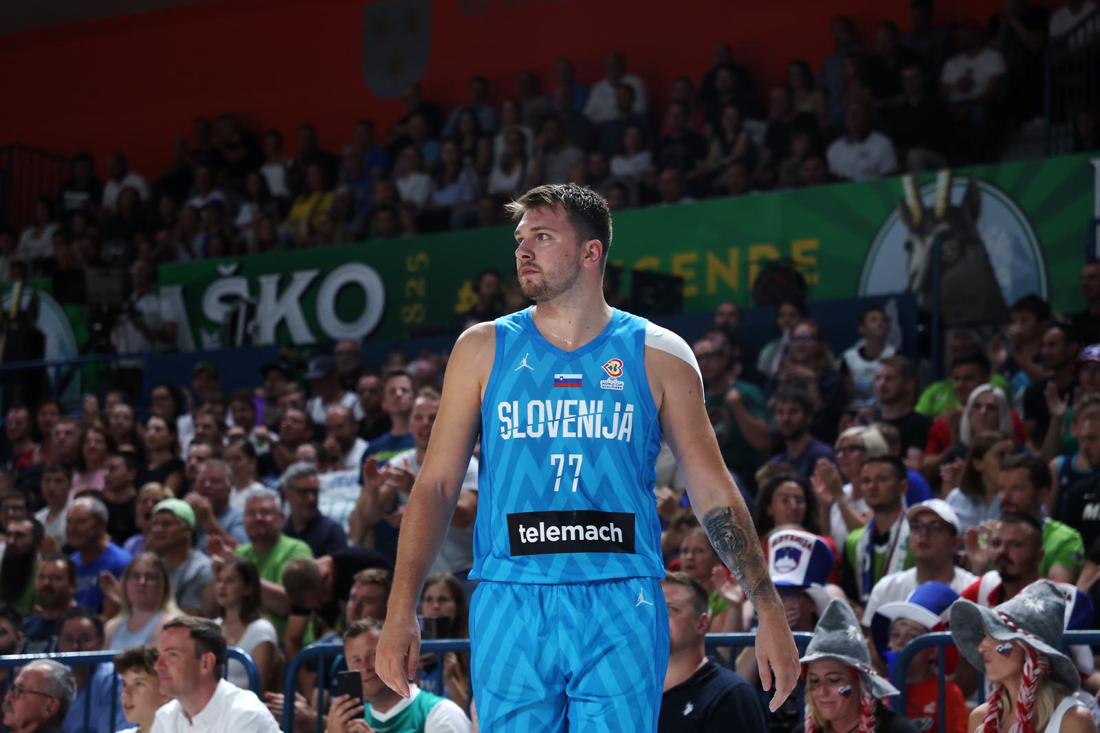 Slovenija, Celje, 20.08.2022 20. Avgust 2022 
Pripravljalna tekma med Slovensko košarkaško reprezentanco in Hrvaško košarkarsko reprezentanco, sport, kosarka, Luka Dončić,
Foto:Borut Živulovič /BOBO Photo: Borut Zivulovic/PIXSELL