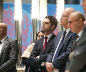 20.12.2022.., Zagreb - U Nacionalnoj sveucilisnoj knjiznici odrzan prijem MVEP-a za diplomatski zbor na kojemu su sudjelovali i predsjednik Vlade Andrej Plenkovic i ministar Gordan Grlic Radman. Photo: Slavko Midzor/PIXSELL