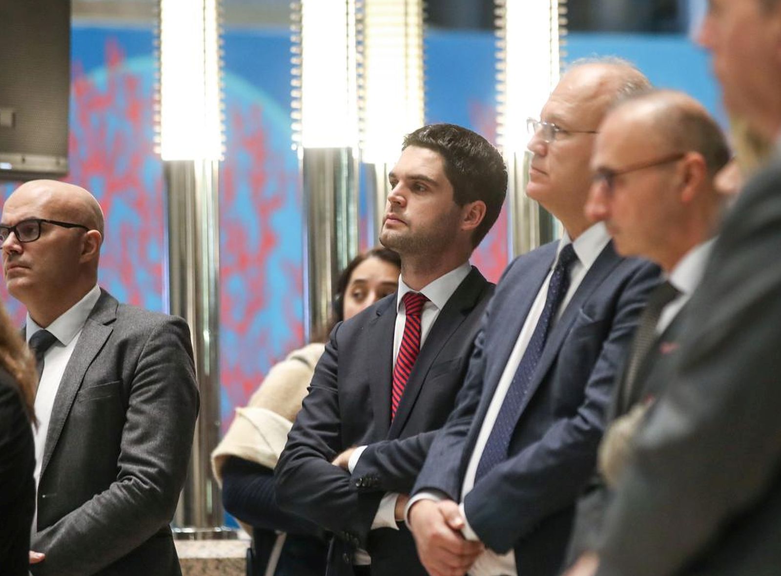 20.12.2022.., Zagreb - U Nacionalnoj sveucilisnoj knjiznici odrzan prijem MVEP-a za diplomatski zbor na kojemu su sudjelovali i predsjednik Vlade Andrej Plenkovic i ministar Gordan Grlic Radman. Photo: Slavko Midzor/PIXSELL