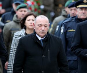 21.01.2023., Zadar - Sredisnja proslava jubilarne 30. obljetnice vojno-redarstvene operacije Maslenica. Odavanje pocasti poginulim hrvatskim braniteljima na gradskom groblju Zadar. Tomo Medved  Photo: Sime Zelic/PIXSELL