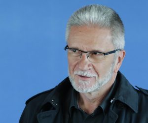 21.03.2022., Zagreb - Predsjednik Nezavisnih hrvatskih sindikata Kresimir Sever dao je izjavu medijima u Nacionalnoj i sveucilisnoj knjiznici uoci pocetka 244. sjednice Gospodarsko-socijalnog vijeca.   Photo: Robert Anic/PIXSELL