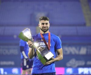 22.05.2021., Zagreb - Hrvatski Telekom Prva liga, 36. kolo, GNK Dinamo - NK Sibenik. Slavlje nogometasa Dnama nakon utakmice. Josko Gvardiol Photo: Sanjin Strukic/PIXSELL