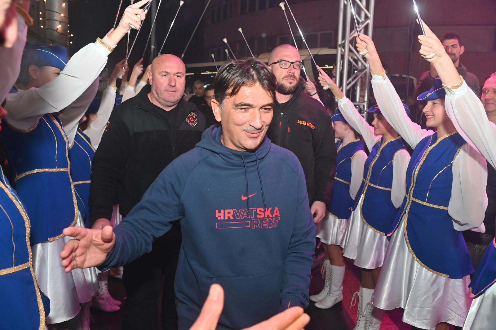 22.12.2022., Livno, Bosna i Hercegovina - Svecani docek Zlatka Dalica, izbornika nogometne reprezentacije. Photo: Matko Begovic/PIXSELL
