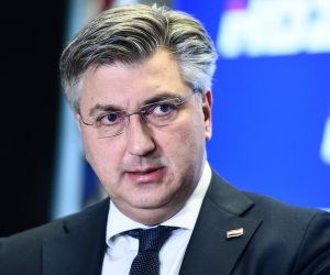23.1.2023., Zagreb - Premijer Andrej Plenkovic dao je izjavu za medije nakon sjednice sireg Predsjednistva HDZ-a. Photo: Neva Zganec/PIXSELL