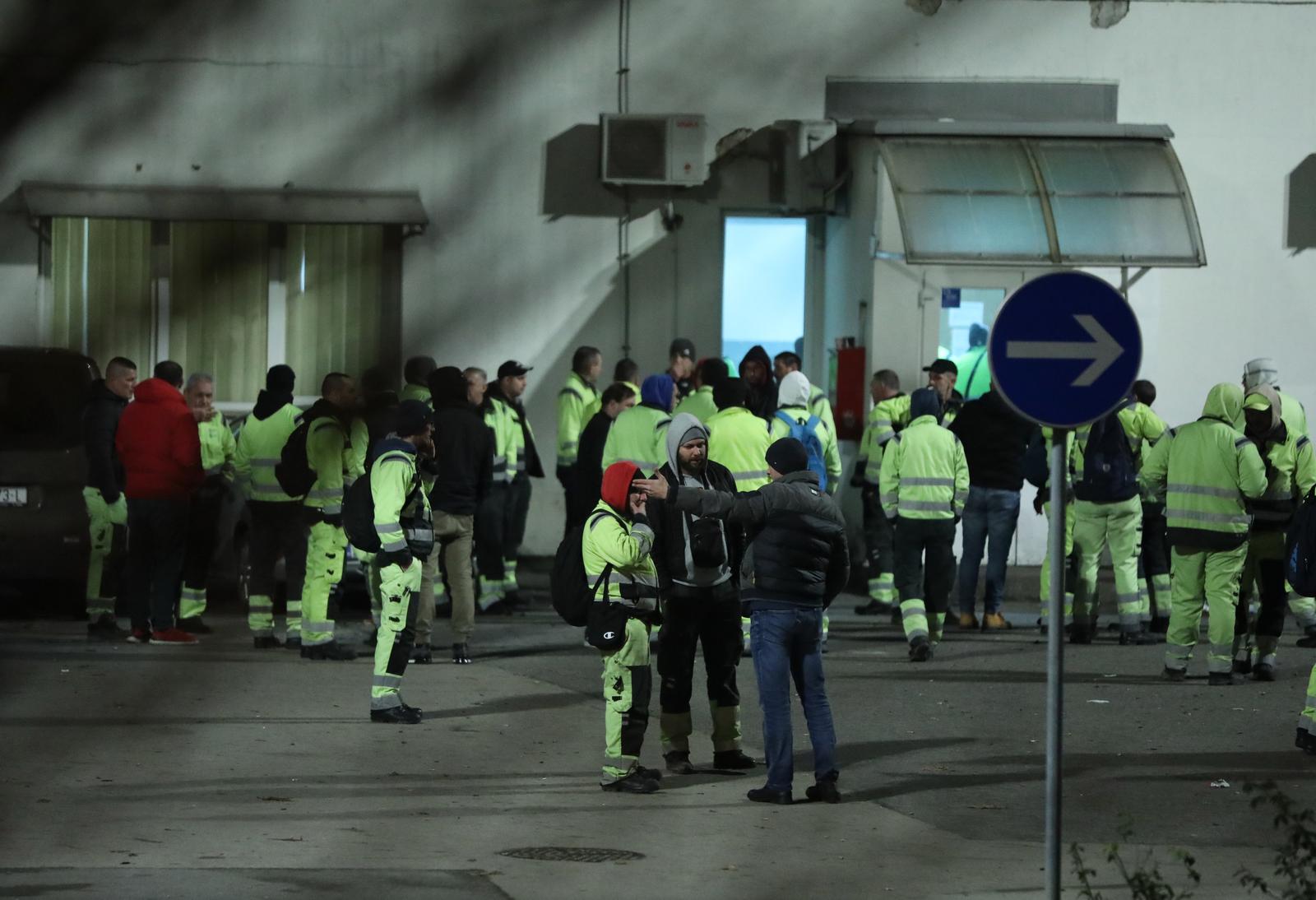 25.01.2023.,Zagreb - Treca smjena radnika Cistoce ne izlazi na teren.Strajk se ipak nastavlja? Photo: Slaven Branislav Babic/PIXSELL