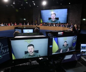 25.10.2022., Zagreb - Predsjednik Ukraine Volodimir Zelenski obratio se sudionicima Prvog parlamentarnog summita Međunarodne krimske platforme.  Photo: Damir Sencar/HINA/POOL/PIXSELL, ilustracija
